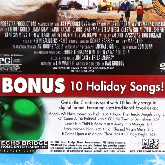 A VERY MARY CHRISTMAS DVD Elliott Gould, Linda Gray, Laine Kazan Cloris Leachman - Picture 4 of 5